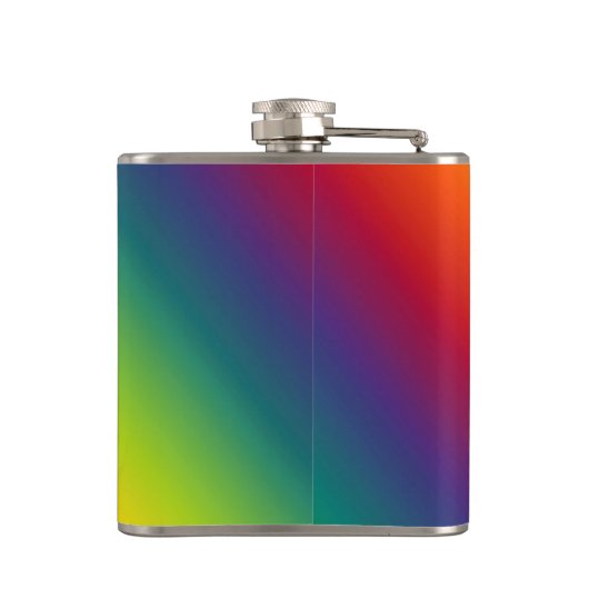 Infinite symbool voor regenboogliefde Aangepaste h Heupfles (Achterkant)