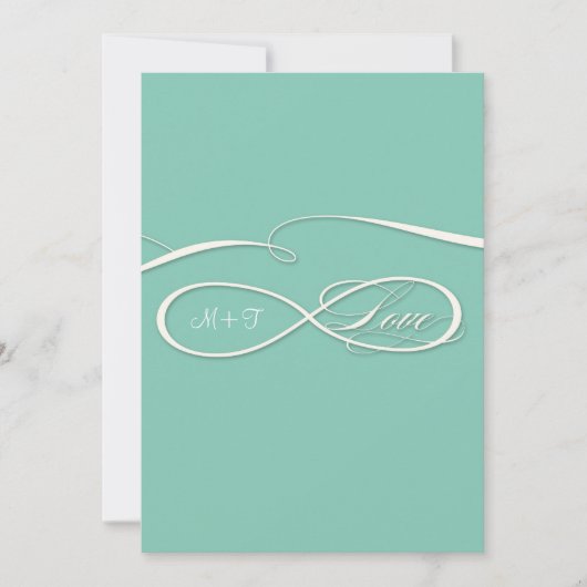 Infinite symboolesteken Infinite Love Wedding Set Kaart (Voorkant)