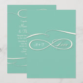 Infinite symboolesteken Infinite Love Wedding Set Kaart (Voorkant / Achterkant)