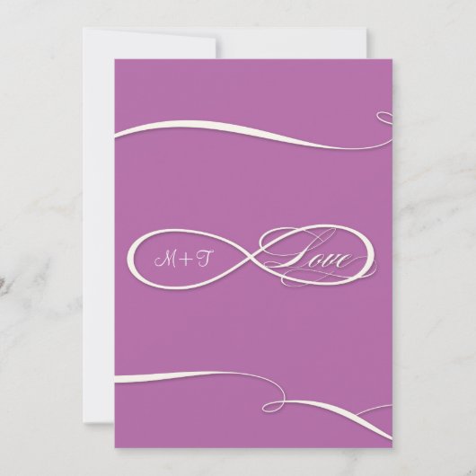 Infinite symboolesteken Infinite Love Wedding Set Kaart (Voorkant)