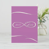 Infinite symboolesteken Infinite Love Wedding Set Kaart (Staand voorkant)