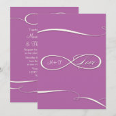 Infinite symboolesteken Infinite Love Wedding Set Kaart (Voorkant / Achterkant)