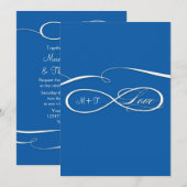 Infinite symboolesteken Infinite Love Wedding Set Kaart (Voorkant / Achterkant)