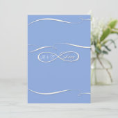 Infinite symboolesteken Infinite Love Wedding Set Kaart (Staand voorkant)