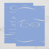 Infinite symboolesteken Infinite Love Wedding Set Kaart (Voorkant / Achterkant)