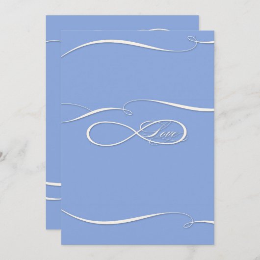 Infinite symboolesteken Infinite Love Wedding Set Kaart (Voorkant / Achterkant)