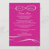 Infinite symboolesteken Infinite Love Wedding Set Menu (Achterkant)