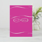 Infinite symboolesteken Infinite Love Wedding Set Menu (Staand voorkant)