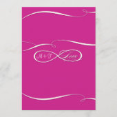 Infinite symboolesteken Infinite Love Wedding Set Menu (Voorkant)