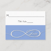 Infinite symboolesteken Infinite Love Wedding Set Plaatskaartje (Achterkant)