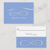 Infinite symboolesteken Infinite Love Wedding Set Plaatskaartje (Voorkant / Achterkant)