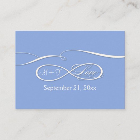 Infinite symboolesteken Infinite Love Wedding Set Plaatskaartje (Voorkant)