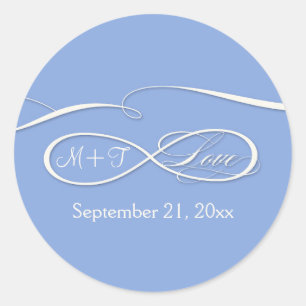 Infinite symboolesteken Infinite Love Wedding Set Ronde Sticker