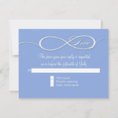 Infinite symboolesteken Infinite Love Wedding Set RSVP Kaartje (Achterkant)