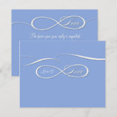 Infinite symboolesteken Infinite Love Wedding Set RSVP Kaartje (Voorkant / Achterkant)