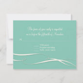 Infinite symboolesteken Infinite Love Wedding Set RSVP Kaartje (Achterkant)