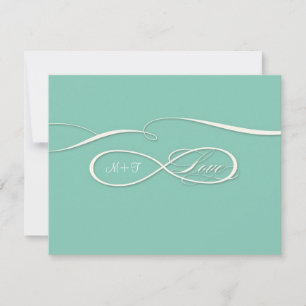 Infinite symboolesteken Infinite Love Wedding Set RSVP Kaartje