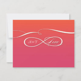 Infinite symboolesteken Infinite Love Wedding Set RSVP Kaartje