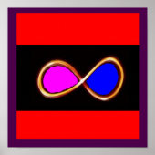 INFINITE TRUE LOVE kosmos wiskunde science natuur Poster (Voorkant)