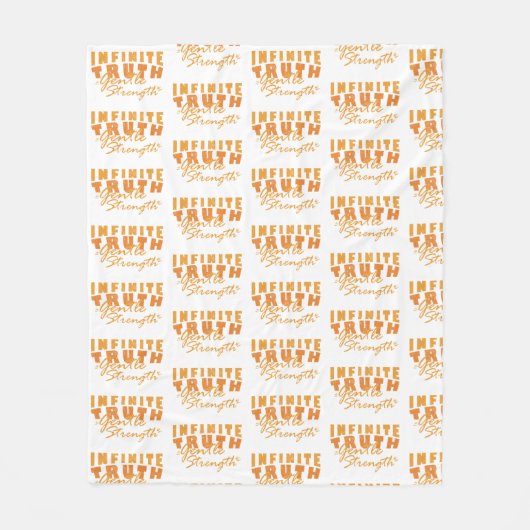 Infinite Truth, Gentle Strength Blanket Fleece Deken (Voorkant)