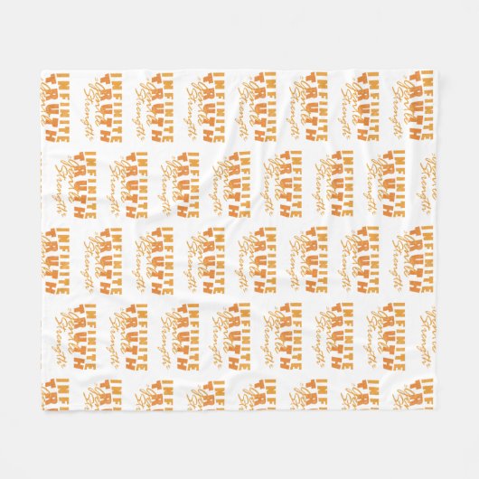 Infinite Truth, Gentle Strength Blanket Fleece Deken (Voorkant (Horizontaal))