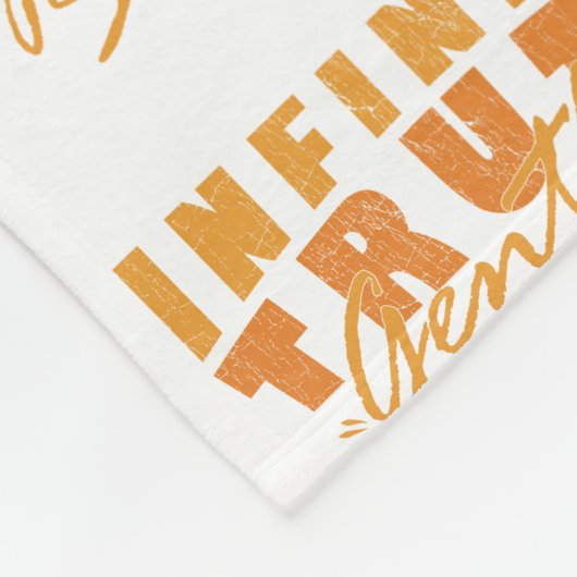 Infinite Truth, Gentle Strength Blanket Fleece Deken (Hoek)