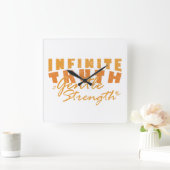 Infinite Truth, Gentle Strength Clocks Vierkante Klok (Huis)
