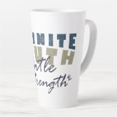 Infinite Truth, Gentle Strength Mugs & Cups Latte Mok (Rechterhoek)