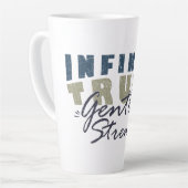 Infinite Truth, Gentle Strength Mugs & Cups Latte Mok (Linkerhoek)