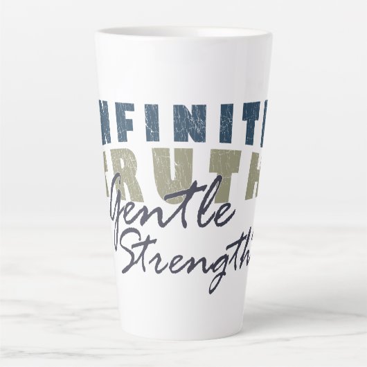 Infinite Truth, Gentle Strength Mugs & Cups Latte Mok (Voorkant)