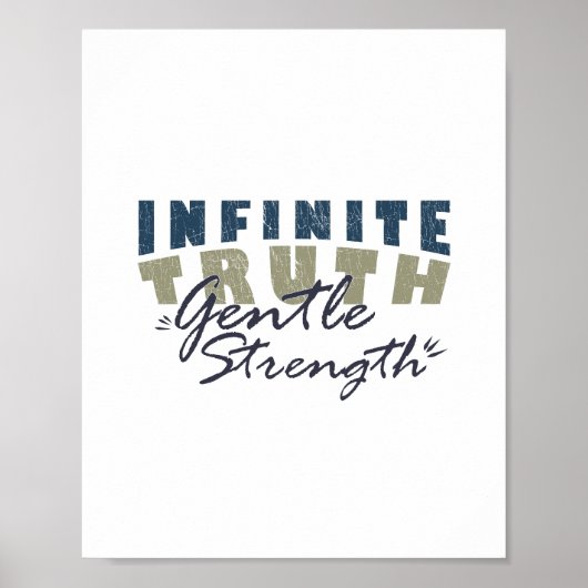 Infinite Truth, Gentle Strength Print (Voorkant)