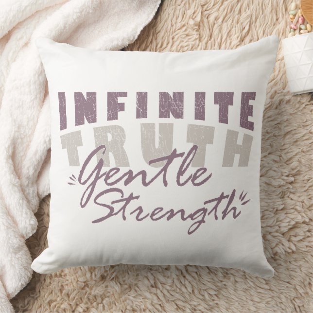 Infinite Truth, Gentle Strength Throw Pillows Kussen (Deken)