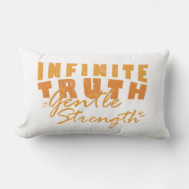 Infinite Truth, Gentle Strength Throw Pillows Kussen