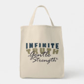 Infinite Truth, Gentle Strength Tote Bag (Achterkant)