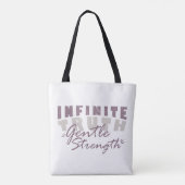 Infinite Truth, Gentle Strength  Tote Bags Bag (Achterkant)
