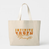 Infinite Truth, Gentle Strength Tote Bags Grote Tote Bag (Achterkant)