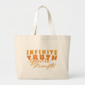 Infinite Truth, Gentle Strength Tote Bags Grote Tote Bag (Voorkant)