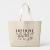 Infinite Truth, Gentle Strength Tote Bags Grote Tote Bag (Achterkant)