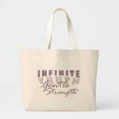 Infinite Truth, Gentle Strength Tote Bags Grote Tote Bag (Voorkant)