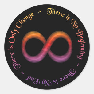 Infinite wijzigingssticker ronde sticker