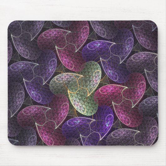 Infinite Wish Paars Abstract Patroon Muismat (Voorkant)