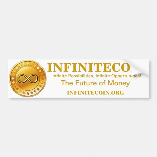 INFINITECOIN BUMPERSTICKER (Voorkant)