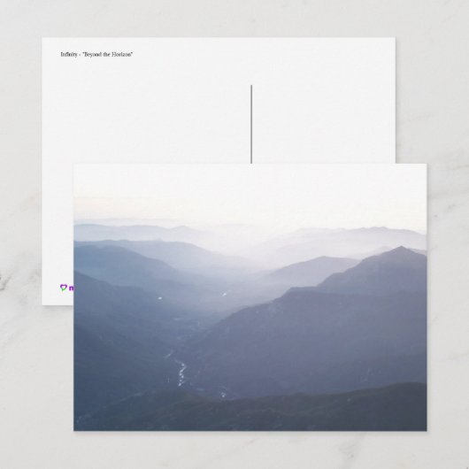 Infiniteit - Buiten de horizon Briefkaart (Voorkant / Achterkant)