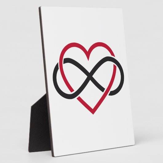 Infiniteit hart, nooit einde liefde fotoplaat (Zijkant)