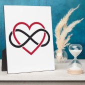 Infiniteit hart, nooit einde liefde fotoplaat (Zijkant)