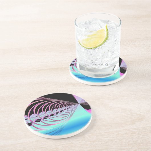 Infiniteit in kleur zandsteen onderzetter (Zijkant)