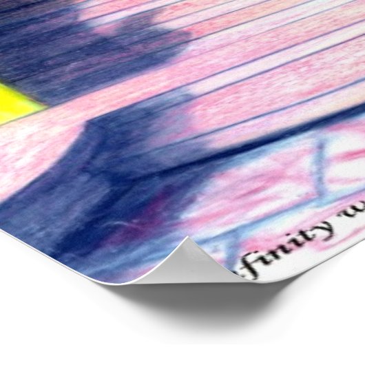 Infiniteit met appel - Poster (Hoek)