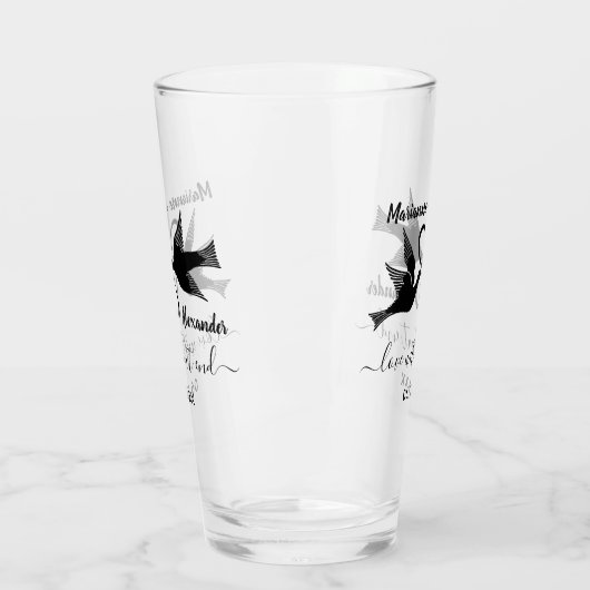 Infiniteit van weddenschap Lovevogels | Aangepaste Glas (Links)