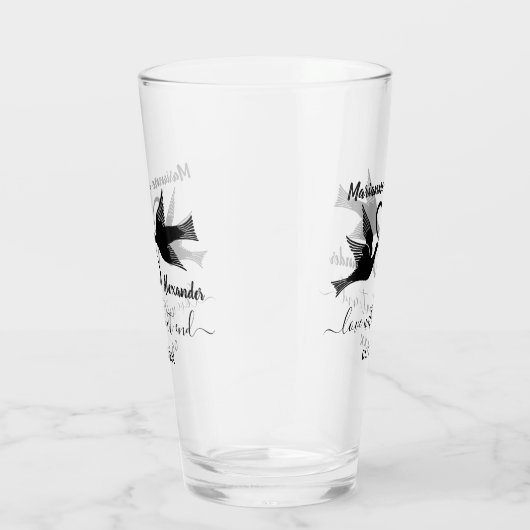 Infiniteit van weddenschap Lovevogels | Aangepaste Glas (Rechts)