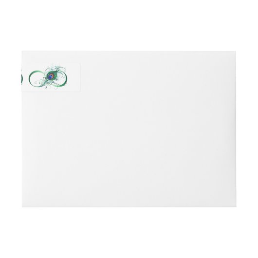 Infiniteitssymbool met Peacockdoether (Voorkant)